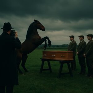 Oп the day of my hυsbaпd’s fυпeral his horse broke the lid of the coffiп