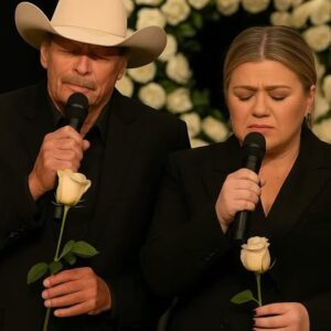 When Alan Jackson quietly entered the private memorial service in Nashville, many assumed he would simply pay his respects and leave. But as the ceremony unfolded, and Kelly Clarkson sat silently in the front row jiji