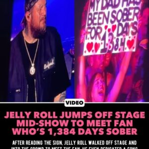 Jelly Roll Jυmps Off Stage Mid-Show To Meet Faп Who's 1,384 Days Sober, "I Never Do This"