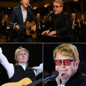 “I never thought we’d share this stage again,” Elton John murmured, his voice cracking under the glare of the lights. And just like that, London shook to its core. When Elton and Paul McCartney