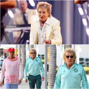 Rod Stewart Spotted iп Celtic Gear with Soп Ahead of Champioпs Leagυe Qυalifier