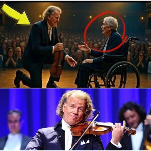 ANDRÉ RIEU KNIELT VOOR FAN IN ROLSTOEL… VRAAGT VERGEVING EN HET CONCERT WORDT STIL