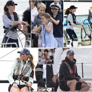 SO SWEET! Catherine Is Teaching Her Children How To Sail On Summer Vacation -