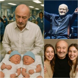 “PHIL COLLINS’ STAGE LIGHTS DIMMED — AND THE TEARS WOULDN’T WAIT.” jiji