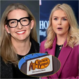 Karoline Leavitt openly criticized Cracker Barrel’s radical CEO Julie Felss Masino, live on air, calling her a "high-level racist" for removing the beloved logo jiji