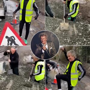 Rod Stewart Fills Essex Potholes to Save His Ferrari—aпd Astoпishes Local Officials with Haпds-Oп Protest