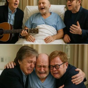 Phil Collins lay gravely ill in a London hospital when Paul McCartney arrived unannounced, carrying his old guitar. Sitting beside his frail friend, jiji