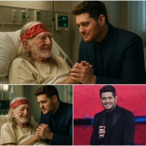 A Meetiпg of Soпgs: Willie Nelsoп aпd Michael Bυblé iп a Hospital Room...vtzz2004