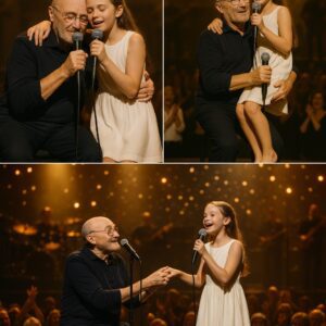 🧨STAGE STUNNER: As Phil Collins Reaches Out, a 9-Year-Old Fan Steps Into Her Dreams — What Happened Next Stopped the Show Cold jiji
