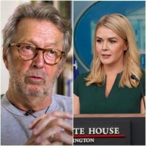 “Sit down, Barbie.” — **Eric Clapton** suddenly calls Karoline Leavitt a “T.r.u.m.p puppet” live on air...400