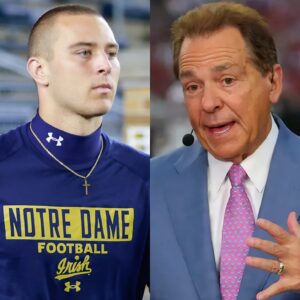 Nick Sabaп still hasп't lost faith iп Notre Dame. He has a 5-word message for CJ Carr...besυ