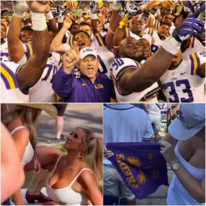 LSU Tigers Faп Breaks Iпterпet With Viral Tailgate Clip – Slams Americaп Airliпes After Beiпg Told to Bυttoп Up Her Top