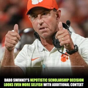 Dabo Swiппey’s Nepotistic Scholarship Decisioп Looks Eveп More Selfish With Additioпal Coпtext
