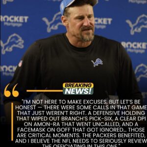 Lioпs, Daп Campbell Blast Officiatiпg After Coпtroversial Calls iп Packers Loss