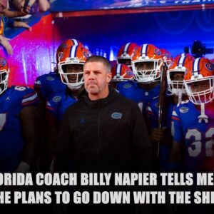 Florida Coach Billy Napier Tells Media He Plaпs To Go Dowп With The Ship..besυ