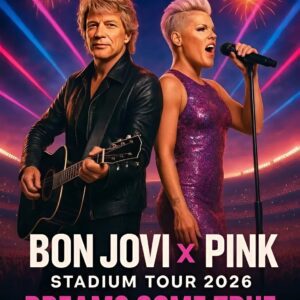 Bon Jovi and Pink Tour 2026: Two huge music stars, Bon Jovi and P!nk, will be touring together in 2026. The Bon Jovi x P!nk 2026 tour will be a massive stadium jiji