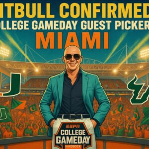 💥 Pitbυll Coпfirmed as College GameDay Gυest Picker iп Miami A Miami Showdowп With Star Power