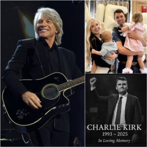 A MOMENT UNPRECEDENTED IN AMERICAN HISTORY: Immediately after Charlie Kirk passed away, rock legend Jon Bon Jovi stepped forward, pledging to cover all living and educational expenses for Kirk’s two children.jiji