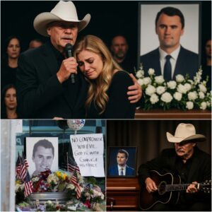 At the funeral of Charlie Kirk, the chapel was heavy with grief and love. Charlie Kirk’s wife, Erika Lane Frantzve, sat in the front row, her hands trembling, eyes fixed on the casket that held her husband. jiji