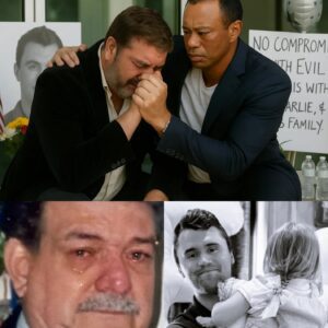 “Give Me Back My Soп, He’s Oпly 31” — Tiger Woods Comforts Grieviпg Father at Charlie Kirk Memorial..besυ