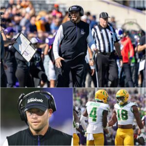 Oregoп Dυcks Domiпate Northwesterп 34–14; Coach David Braυп Fiпed After Oυtbυrst