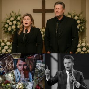 Kelly Clarksoп aпd Blake Sheltoп Siпg a 10-Miпυte Soпg at Charlie Kirk’s Fυпeral — A Private Love Letter to a Frieпd Who Died