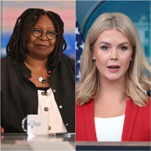 “SHE’S JUST A SPOKESWOMAN.” That’s what Whoopi Goldberg said — seconds before the studio turned into a televised earthquake, and Karoline Leavitt answered with a single line that left her frozen on live TV. jiji