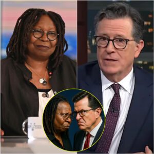 “HE’S JUST A COMEDIAN.” That’s what Whoopi Goldberg said — seconds before the studio turned into a televised earthquake, and Stephen Colbert answered with a single line that left her frozen on live TV. jiji