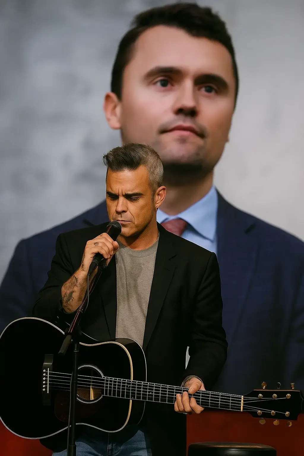 BREAKING: An Unexpected Farewell: Robbie Williams’s Heartfelt Tribute to Charlie Kirk Before 90,000 Fans