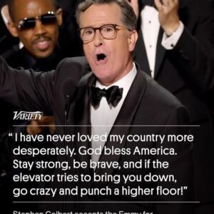 Stephen Colbert Gets Huge Emmys Standing Ovation, Crowd Chants ‘Stephen!’ After CBS Cancels ‘Late Show’ jiji