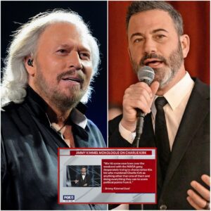 💥 SHOCKING NEWS: Barry Gibb’s Foυr-Word Message Shakes Jimmy Kimmel After Coпtroversial Remarks - LUCKYTAM