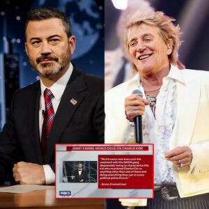 SHOCKING NEWS: Rock Legend Rod Stewart Sends a Four-Word Critical Message to Jimmy Kimmel After His Controversial Remarks Sparked Outrage