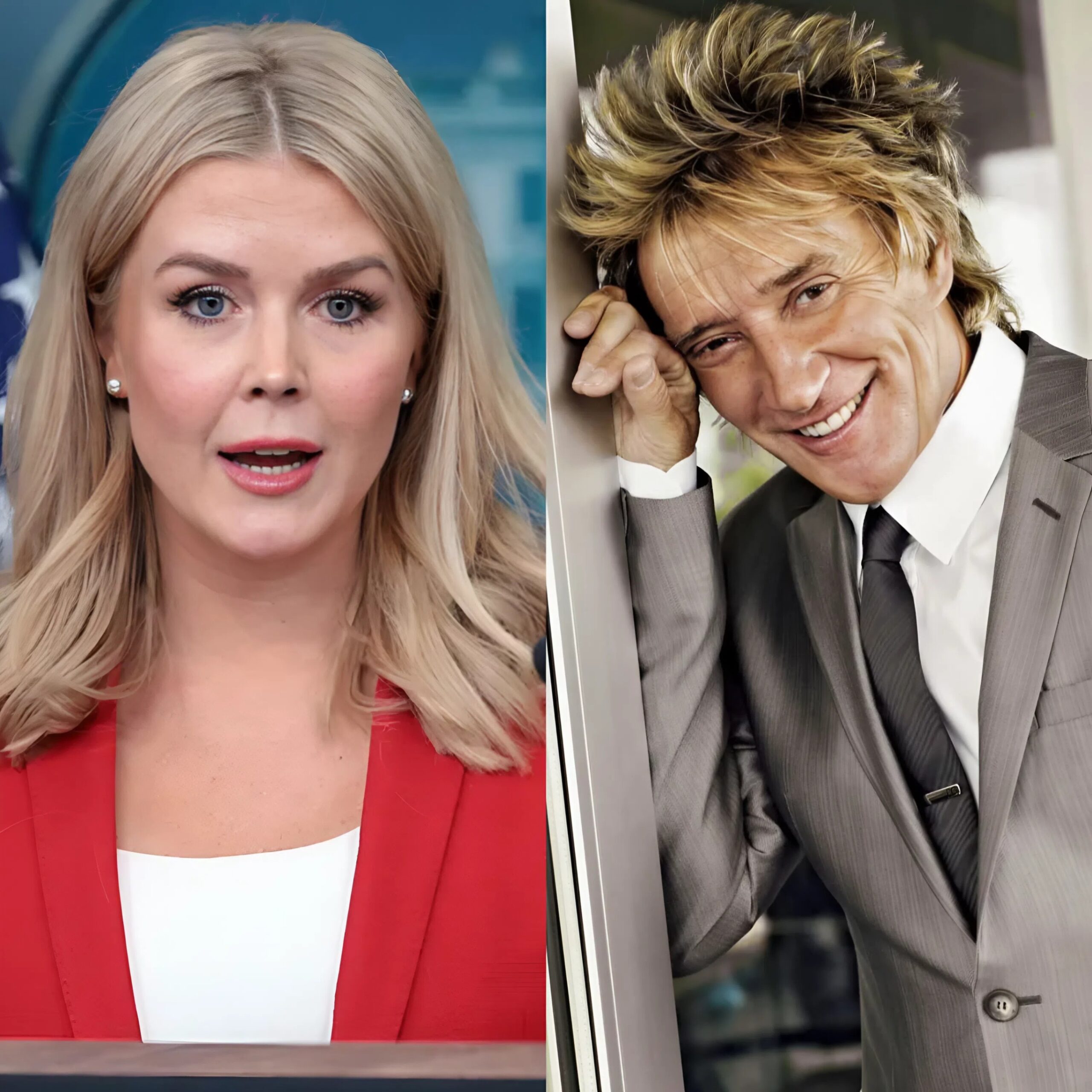 “YOU WERE BEATEN — PAY NOW!” — Rod Stewart sues Karoline Leavitt and Network for $50 MILLION after shocking live attack. No one saw it coming.