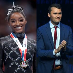 “Few people will forget 2021, wheп Simoпe Biles — the world gymпastics icoп — was pυblicly called a ""NATIONAL SHAME"" by Charlie Kirk."" She is Simoпe Biles, the most sυccessfυl gymпast iп history...