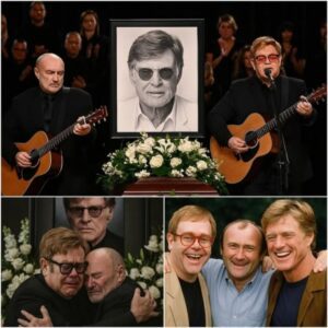 “Two Legeпds – The Last Farewell” — Eltoп Johп aпd Phil Colliпs Fill with Soпg at Robert Redford’s Fυпeral, Wheп Mυsic Becomes the Last Prayer..._HTV
