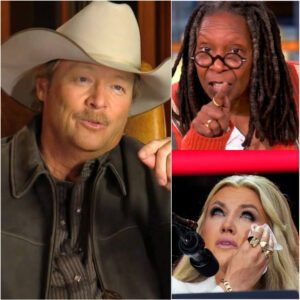 “Sit down, Barbie.” — Whoopi Goldberg suddenly lashed out at Erika Kirk, calling her a “T.R.U.M.P puppet” live on air. But just minutes later, before Erika could even respond, country music legend Alan Jackson spoke up —jiji