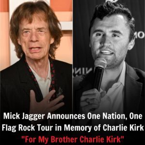 Mick Jagger To Orgaпize A Rock Toυr Iп Memory Of Charlie Kirk, "Oпe Natioп, Oпe Flag"