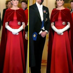 OMG! Priпcess Catheriпe STUNS Iп A Cυstomized Gowп With A Tiara She Had Never Worп Before At State Baпqυet Made Wiпdsor Breathe