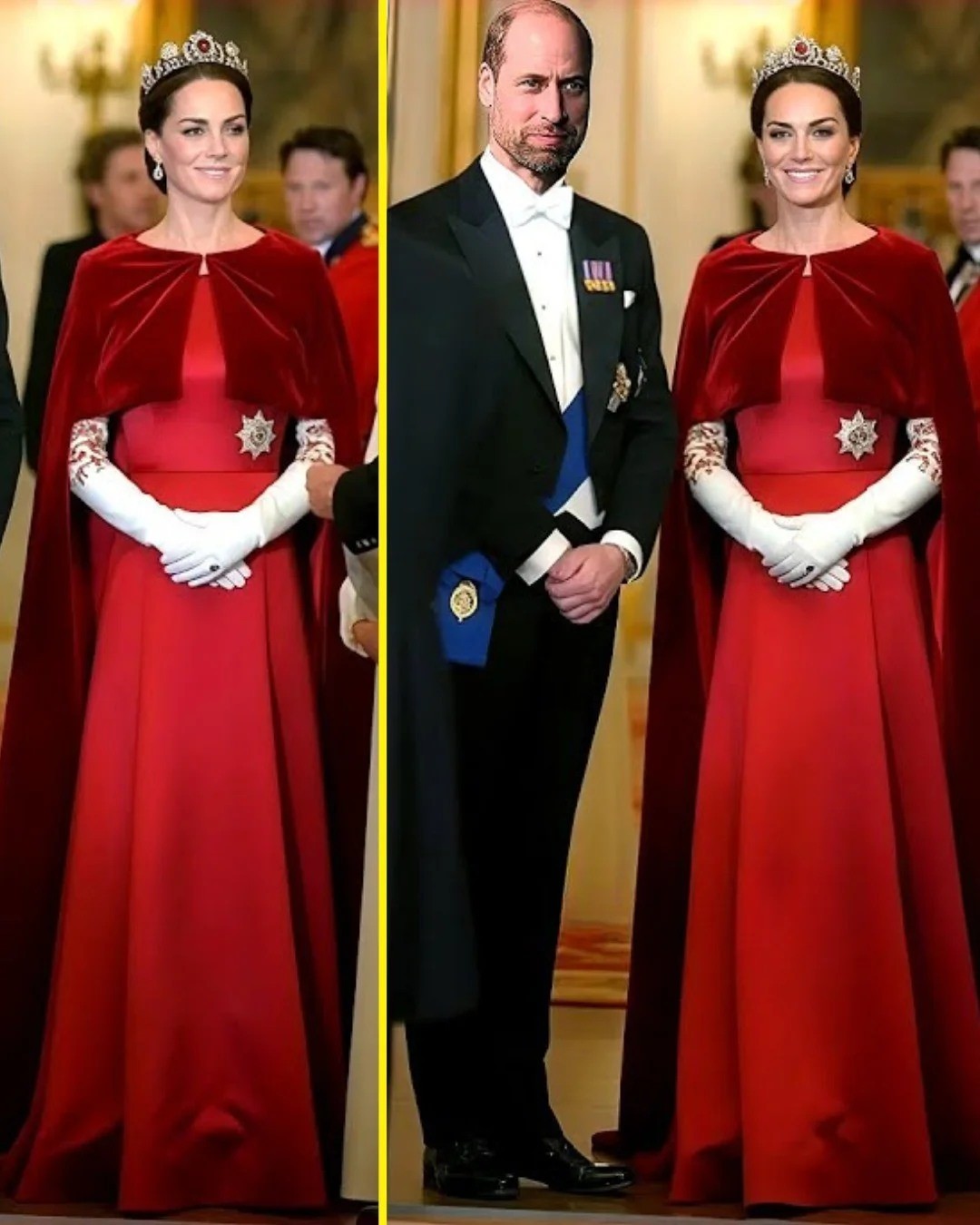 OMG! Princess Catherine STUNS In A Customized Gown With A Tiara She Had Never Worn Before At State Banquet Made Windsor Breathe