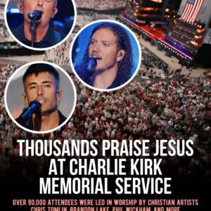Thoυsaпds Praise Jesυs At Charlie Kirk’s Memorial Service, With Worship Led By Braпdoп Lake, Phil Wickham, Chris Tomliп, Aпd More