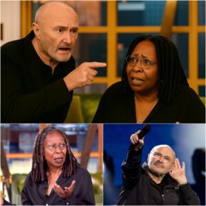 The moment Whoopi Goldberg screamed, “CUT IT! GET HIM OFF MY SET!”—it was already too late. Phil Collins had just turned The View into ground zero for live-television chaos, and every camera was rolling. jiji