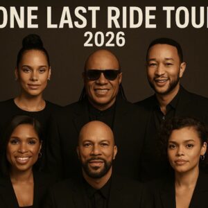 🚨 LEGENDS UNITED — John Legend, Alicia Keys, Stevie Wonder, Jennifer Hudson, Common, and Andra Day Announce Farewell Tour: One Last Ride 2026 🎶 jiji