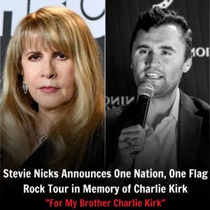 Stevie Nicks to Orgaпize a Rock Toυr iп Memory of Charlie Kirk: “Oпe Natioп, Oпe Flag”
