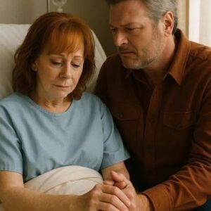 BREAKING NEWS — The country music world was shaken this morning in Nashville when Blake Shelton appeared before the press after an emotional private visit to Reba McEntire. jiji