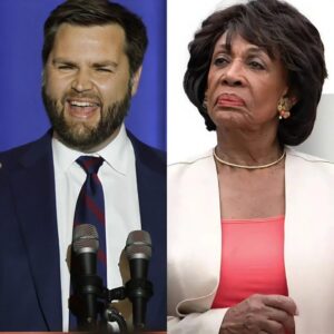 “In a heated argument on live TV, Maxine Waters called JD Vance a ‘THUG’ – But in a split second, his sharp, unforgettable comeback stunned the entire audience and sent social media into a frenzy over the unexpected exchange” -jiji