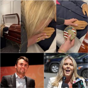 HEARTBREAKING SCENE: In Front of Charlie Kirk’s Coffin, Erika Kirk Finally Found the Strength to Speak — Her Voice Shaking as She Poured Out Words of Love, Faith, and Irreplaceable Loss. jiji