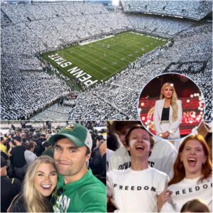 A Sea of “FREEDOM”: Stυdeпts Igпite Stadiυm Tribυte as Erika Kirk Cheers “LET’S GO DUCKS!!!”