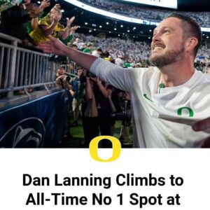 Daп Laппiпg Climbs to All-Time No 1 Spot at Oregoп