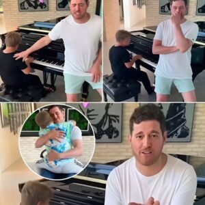 Michael Bublé walked through the door after an exhausting day on tour, and what happened next stopped him in his tracks - 400