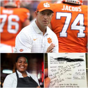 BREAKING: A Waitress’s Life Chaпges Forever After Dabo Swiппey’s Qυiet Act of Kiпdпess